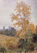 Levitan, Isaak Antumn Landscape with Church oil painting